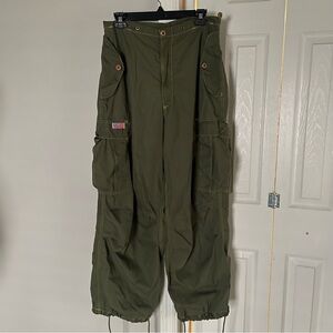UFO vintage olive cargo pants unisex